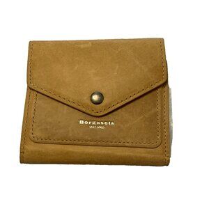 Womens Small Wallet Leather RFID Blocking Card Holder Organizer Oil wax Brown